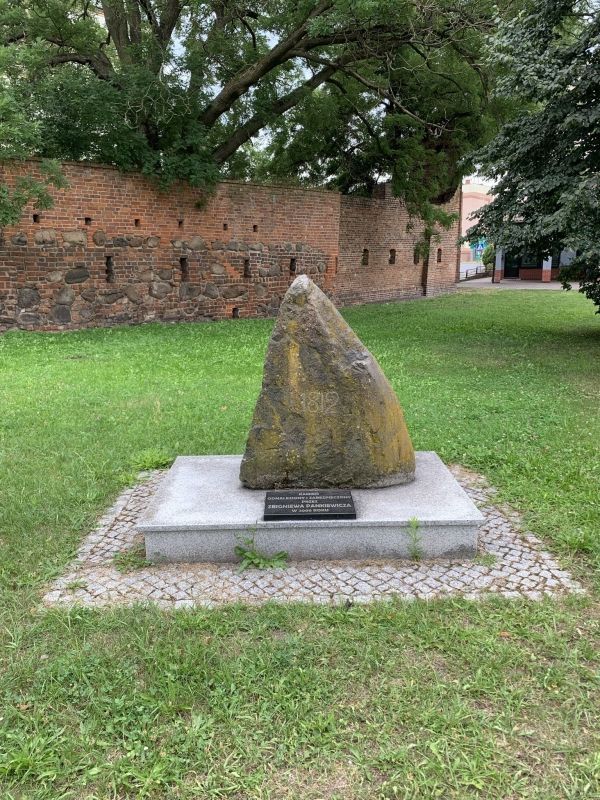 (2) Stone from 1812 commemorating the march of Napoleonic troops through Guben
