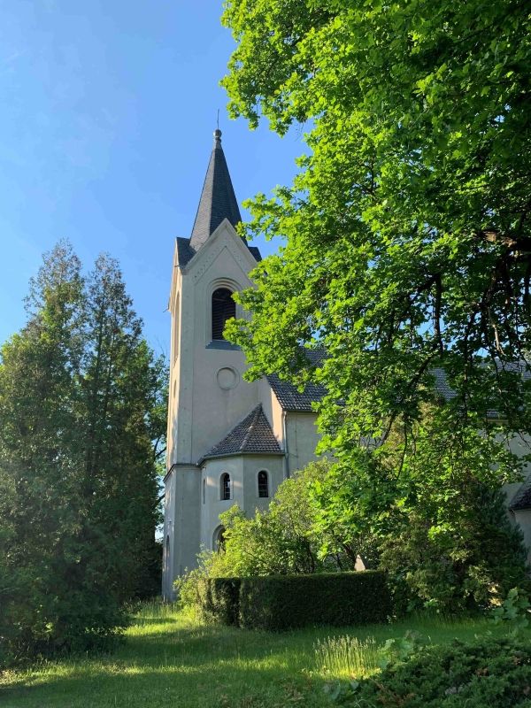 Groß Breesen church with baptismal angel
