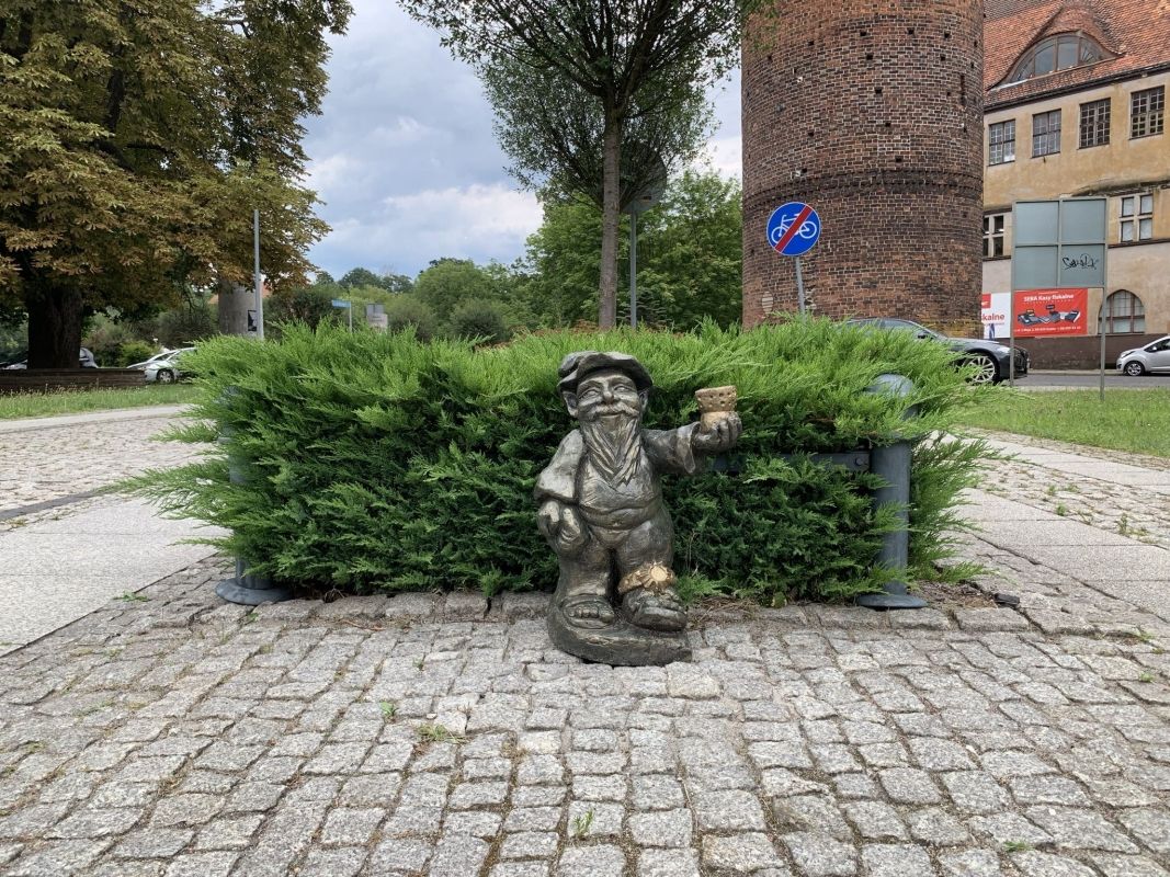 (2) Sculpture of a gnome