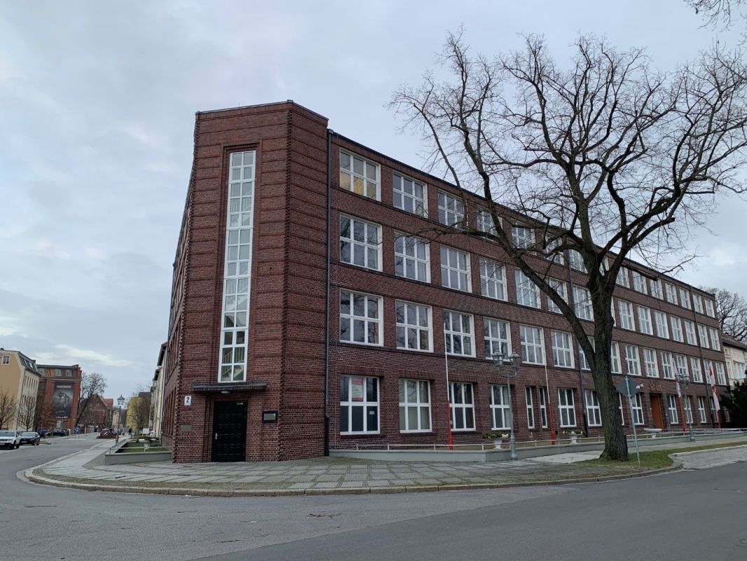 Former expansion of the cloth factory (today Gemeinnütziger Berufsbildungsverein Guben)