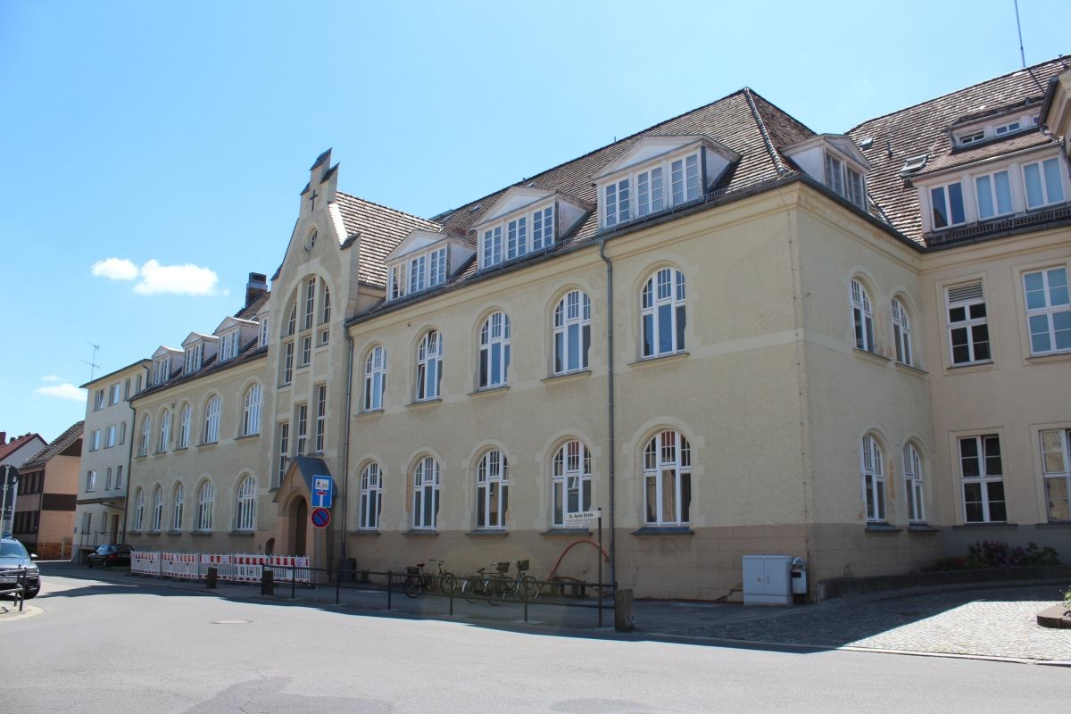 Hospital of the Naemi-Wilke foundation with auxiliary buildings